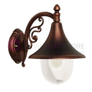 LIBERTI LAMP linea GARDEN Dione  Nero Lanterna A Parete In Alluminio Lampada Per Esterno Classica