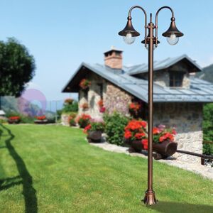 LIBERTI LAMP linea GARDEN Dione Nero Palo Lampione H. 238 Classico In Alluminio Per Esterno Giardino