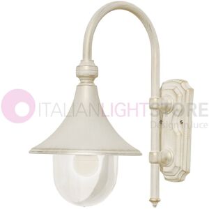 LIBERTI LAMP linea GARDEN Dione Bianco Lanterna A Parete  Lampada Per Esterno Classica Bianca