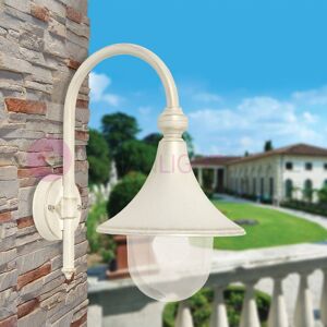 LIBERTI LAMP linea GARDEN Dione Bianco Lanterna A Parete  Lampada Per Esterno Classica Bianca