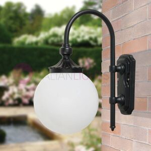 LIBERTI LAMP linea GARDEN Antares Lampada A Parete Antracite Da Esterno Sfera Globo D.25 Gardenlight