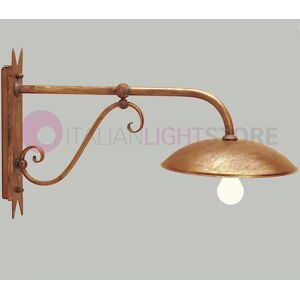 Febo Light Drea Applique Rustico L. 70 Piatto D.30 Lampada Da Esterno Giardino