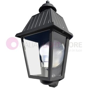 Iris Luce Rivalba Mezza Lanterna A Parete Applique Per Esterno Vetri Trasparenti Gardenlight