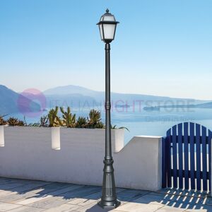 LIBERTI LAMP linea GARDEN Artemide Antracite Lampione H. 214 Per Esterno Classico Lanterna Quadrata Gardenlight