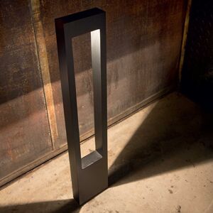 Ideal Lux Vega  Paletto Moderno Da Esterno H.80 Cm Alluminio Nero