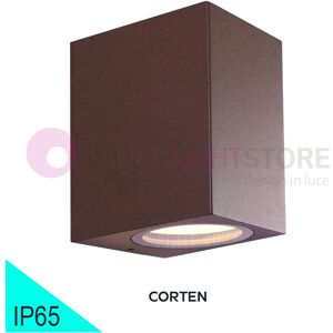 BOT Lighting Toledo1 Corten Faretto Da Esterno Mono Emissione Design Moderno Gu10 Ip65