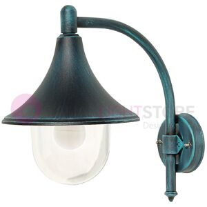 LIBERTI LAMP linea GARDEN Barchessa Lanterna A Parete In Alluminio Lampada Per Esterno Classica