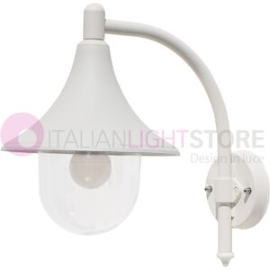 LIBERTI LAMP linea GARDEN Barchessa Lanterna Applique Bianca A Parete In Alluminio Lampada Per Esterno Classica Offerta Fine Serie