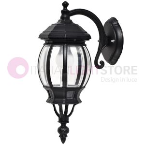 LIBERTI LAMP linea GARDEN Enea Applique Lanterna A Parete In Alluminio Applique Per Esterno Classica Nero Gardenlight