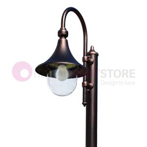 LIBERTI LAMP linea GARDEN Dione Nero Palo Lampione H. 188  Classico In Alluminio Per Illuminazione Esterno Giardino