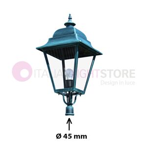 LIBERTI LAMP linea GARDEN Elettra Maxi Lanterna Quadrata Con Attacco Per Palo D.4,5 Esistente Per Esterno Giardino