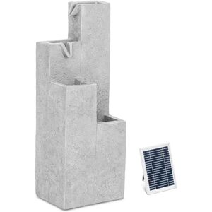 hillvert Fontana solare da giardino - 4 colonne - Illuminazione a LED HT-SF-112