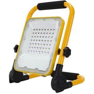 LEDDIRETTO Faro LED Portatile Ricaricabile 50W, 3 Potenze di 5.000K + luce Rossa/Blu lampeggiante USB Aut. 5-8h IP65