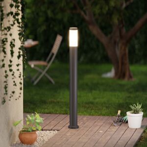 LEDDIRETTO Paletto da Giardino 100cm, acciaio inox NERO, IK06, IP54, base E27