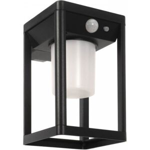 LEDDIRETTO Applique da parete Solare con Sensore Movimento Nera IP54 serie Vimo