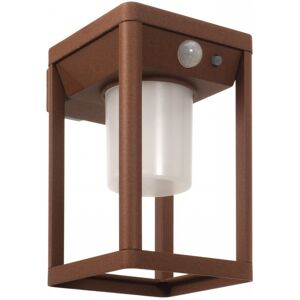 LEDDIRETTO Applique da parete Solare con Sensore Movimento Corten IP54 serie Vimo