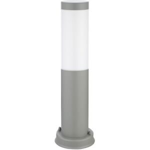 LEDDIRETTO Paletto da Giardino 40cm, acciaio inox GRIGIO, IK06, IP54, base E27