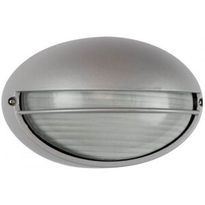 LEDDIRETTO Plafoniera E27 IP54, Grigia, 214x142mm