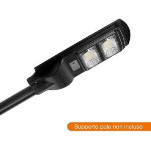 LEDDIRETTO Armatura Stradale Solare 60W, 5.000k, Luce Minima + Sensore di Mov. Aut. 10h LED PHILIPS Lumileds