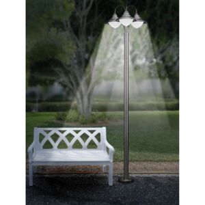 EGLO Lampione da giardino, Sidney H 220.0 cm, argento, IP44