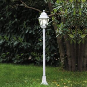 Leroy Merlin Lampione da giardino, Old H 121 cm, argento e bianco, IP43