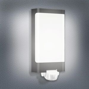 Steinel Applique LED moderno da esterno L240 grigio con sensore di moviemtno  IP44