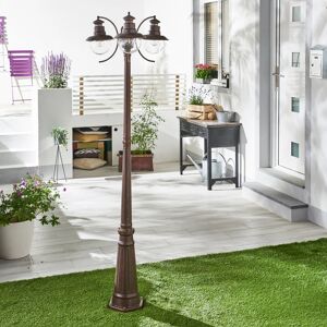 Inspire Lampione da giardino, Marina H 196 cm, moro anticato, IP44