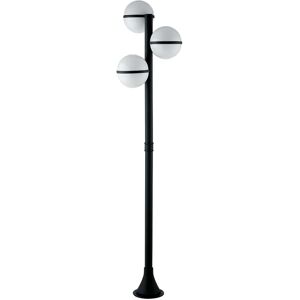 Intec Lampione da giardino, Orbit H 190 cm, nero 2400 LUMEN, IP44