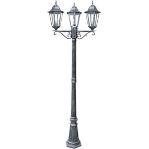 Intec Lampione da giardino, Firenze H 218 cm, nero, IP44