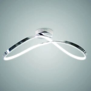 Leroy Merlin Plafoniera LED moderno Infinity, argento 70x30 cm, luce naturale