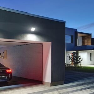 BOTLIGHTING Faro da esterno Orlando in alluminio, grigio, Modulo LED 150W