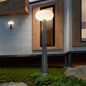 NEWGARDEN Lampione da giardino LED con sensore di moviemtno, Bruna H 214 cm, antracite 1500 LUMEN, IP65