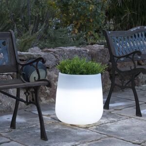 NEWGARDEN Vaso luminoso da esterno Camelia H 33.5 cm,in polietilene, luce bianco freddo E27 7W 600LM