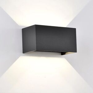 MANTRA Applique LED moderno da esterno DAVOS DOUBLE nero  IP54