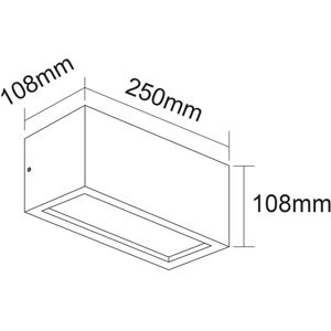 Leroy Merlin Plafoniera moderno da esterno Vigo E27 25 cm x 10.8 cm IP54