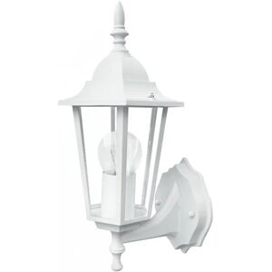 INTEC LIGHT Applique da esterno MILANO in alluminio bianco con diffusore in vetro IP44