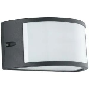 INTEC LIGHT Applique da esterno AUSTIN in alluminio nero e diffusore in policarbonato