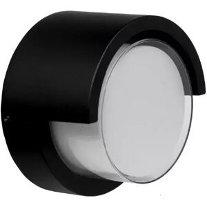 Applique Led da parete 12W Rotondo Nero IP65 Bianco neutro 4000K Wisdom