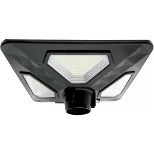 Lampione Led 80W Nero con pannello solare IP65 Bianco freddo 6000K con sensore crepuscolare e di movimento M LEDME