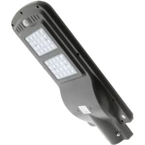 Lampione stradale Led 40W Nero con pannello solare IP65 Bianco freddo 6000K con sensore crepuscolare e di movimento M LEDME