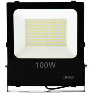 Faro proiettore Led 100W Nero da esterno IP65 Bianco Freddo 6000K M LEDME