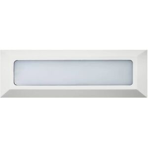 Segnapasso Led Bianco 5W da incasso a parete Rettangolare IP54 Bianco caldo 3000K M LEDME