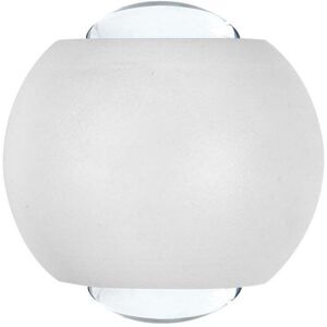 V-Tac Vt-2502 Lampada Applique Led 2w Da Parete Sferica Doppio Fascio Luminoso 4000k Colore Bianco Ip54 - Sku 10587