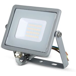 V-Tac Pro Vt-20-G Faro Proiettore 20w Led Chip Samsung Corpo Grigio Luce 3000k Ip65 - 445