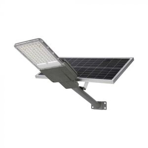 V-Tac Vt-15111st Armatura Stradale Pannello Solare 40w E Batteria - Chip Bridgelux Smd Luce 4000k Grigio Ip65 - 10224