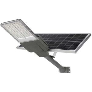 V-Tac Vt-15300st Armatura Stradale Pannello Solare 70w E Batteria - Chip Bridgelux Smd Luce 4000k Grigio Ip65 - 10228