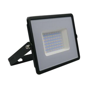 V-Tac Vt-4051 Faro Led 50w Proiettore E-Series Super Slim G2 Corpo Nero Luce Bianco Freddo 6500k Ip65 - Sku 215960