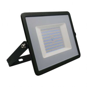 V-Tac Vt-40101 Faro Led Smd 100w Proiettore Corpo Nero - Luce Bianco Freddo 6500k E-Series Ultra Slim Ip65 - Sku 215966