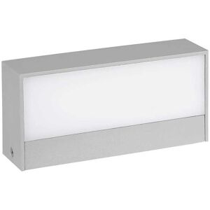 V-Tac Vt-8056 Lampada Led Da Muro 9w Doppio Fascio Luminoso 90° Rettangolare Colore Grigio Da Esterno Ip65 Luce 3000k - 218239