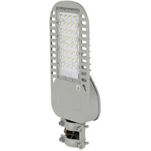 V-Tac Pro Vt-54st Armatura Lampada Stradale Led 50w Chip Samsung Colore Grigio 135lm/w Bianco Freddo 6500k Slim Ip65 - Sku 21959